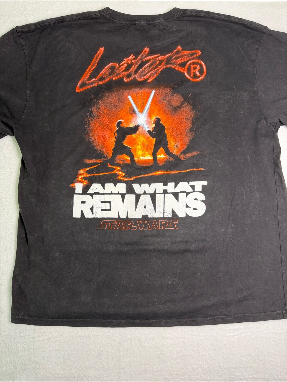 LOITER Size XXL Star Wars Darth Vader Graphic Tee - Black & Orange - Picture 7 of 7